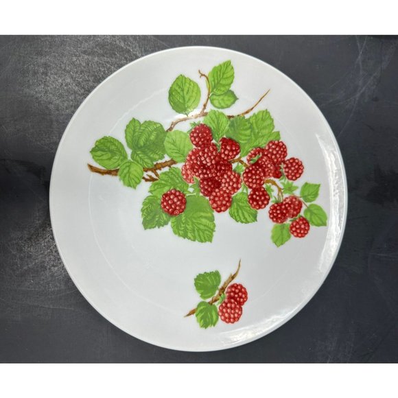 Vtg 1970s SEYMOUR MANN EDA FRAMBOISIER Salad Dessert Plates Set of 3 Raspberries - Picture 13 of 16